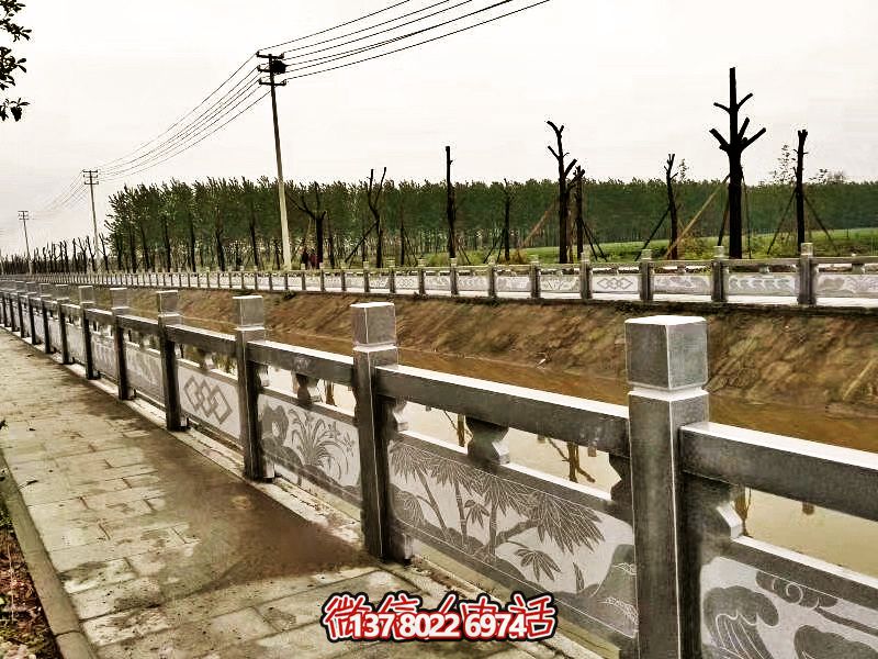 美化城市河道，完美防護欄桿，大理石裝飾