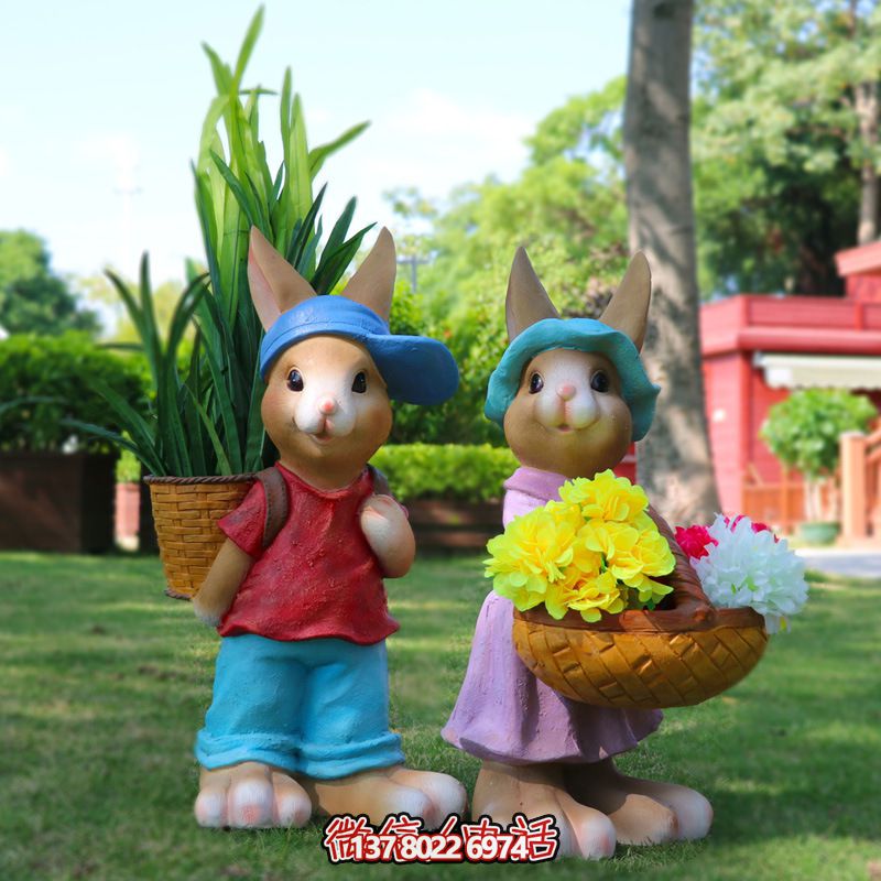 玻璃鋼兔子雕塑,只有可愛(ài)而不失大氣! 玻璃鋼兔子雕塑,只有可愛(ài)而不失大氣!