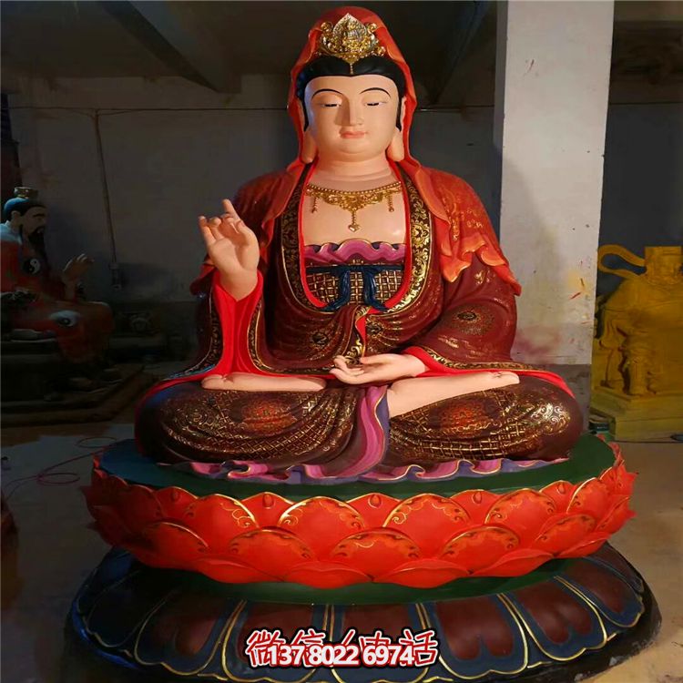 巨型彩繪觀音玻璃鋼雕塑——點綴景區與寺廟 巨型彩繪觀音玻璃鋼雕塑——點綴景區與寺廟