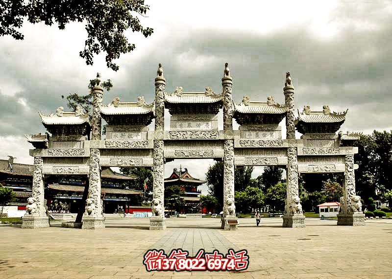 五門浮雕牌坊，美化大型景區(qū)廣場