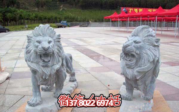 大型石雕獅子雕塑,給景區帶來濃厚的歷史氛圍 大型石雕獅子雕塑,給景區帶來濃厚的歷史氛圍