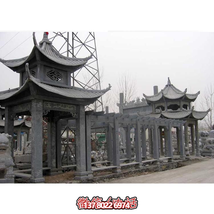 精美石雕，時尚的大理石長廊營造絕美的戶外公園雕塑