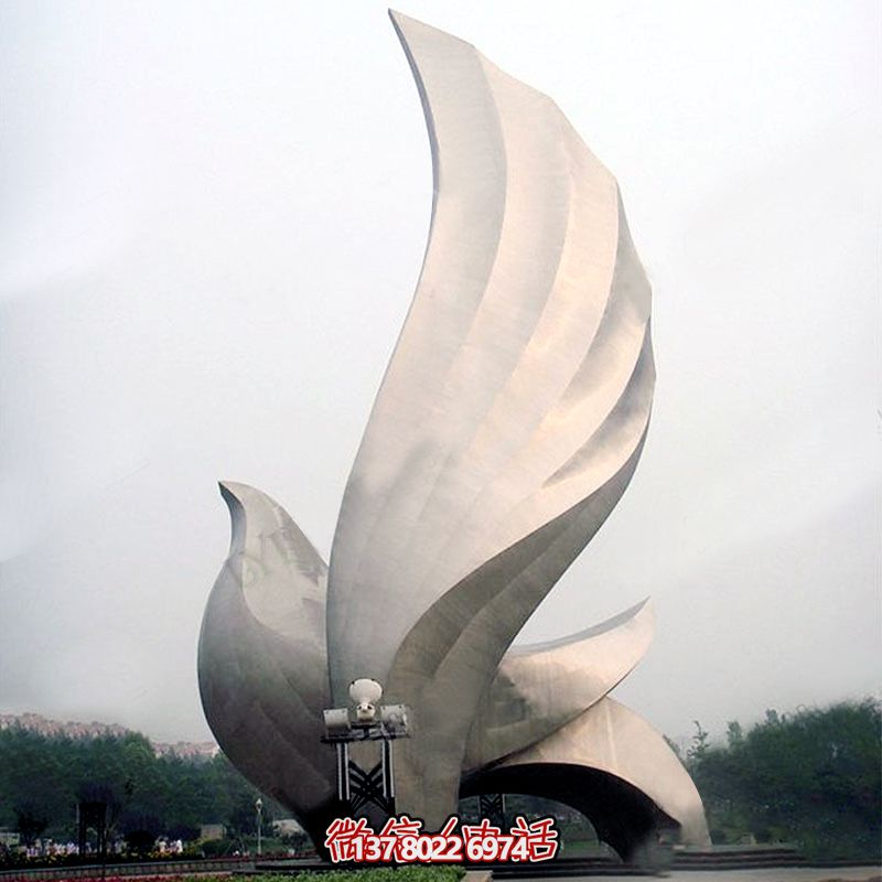 城市廣場(chǎng)創(chuàng)意不銹鋼鑄造切面抽象鴿子雕塑 城市廣場(chǎng)創(chuàng)意不銹鋼鑄造切面抽象鴿子雕塑