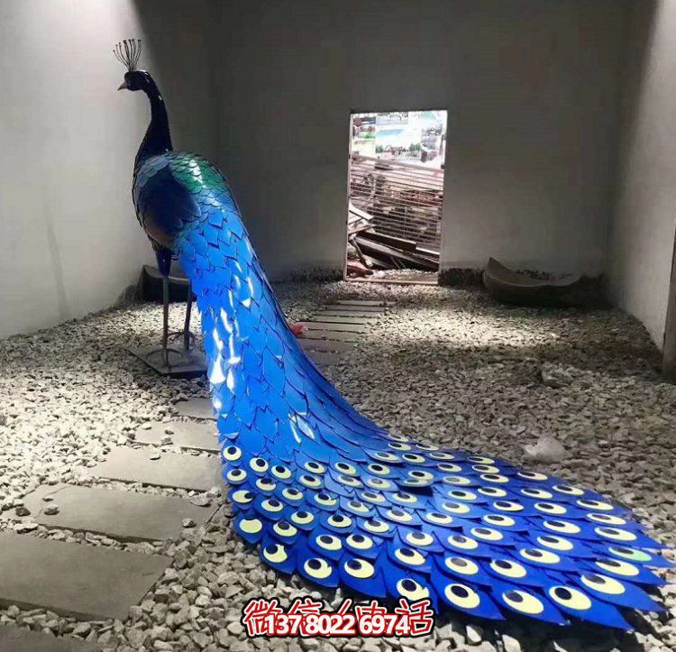 優質不銹鋼孔雀雕塑，為城市廣場添彩