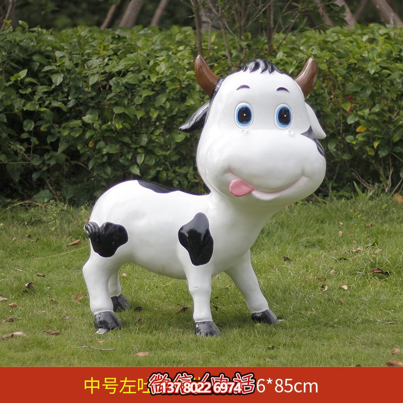中號(hào)玻璃鋼雕塑牛,為草坪增添綠意 中號(hào)玻璃鋼雕塑牛,為草坪增添綠意