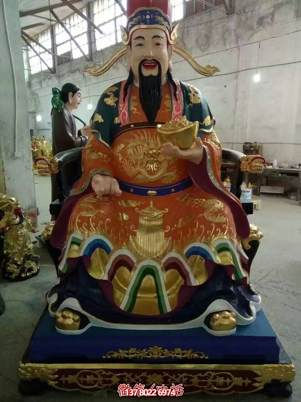 傳統文化精美銅雕財神雕塑 傳統文化精美銅雕財神雕塑