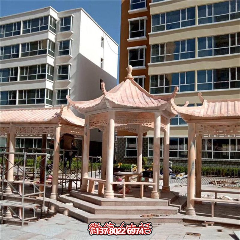 精美雕刻大理石涼亭，為小區、公園、休閑區帶來獨特視覺享受
