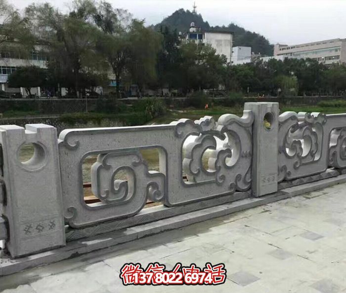 復(fù)古鏤空花紋欄桿,防護(hù)河道街邊青石 復(fù)古鏤空花紋欄桿,防護(hù)河道街邊青石