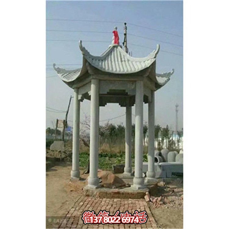 精美雕刻石頭涼亭，享受乘涼休息的樂(lè)趣