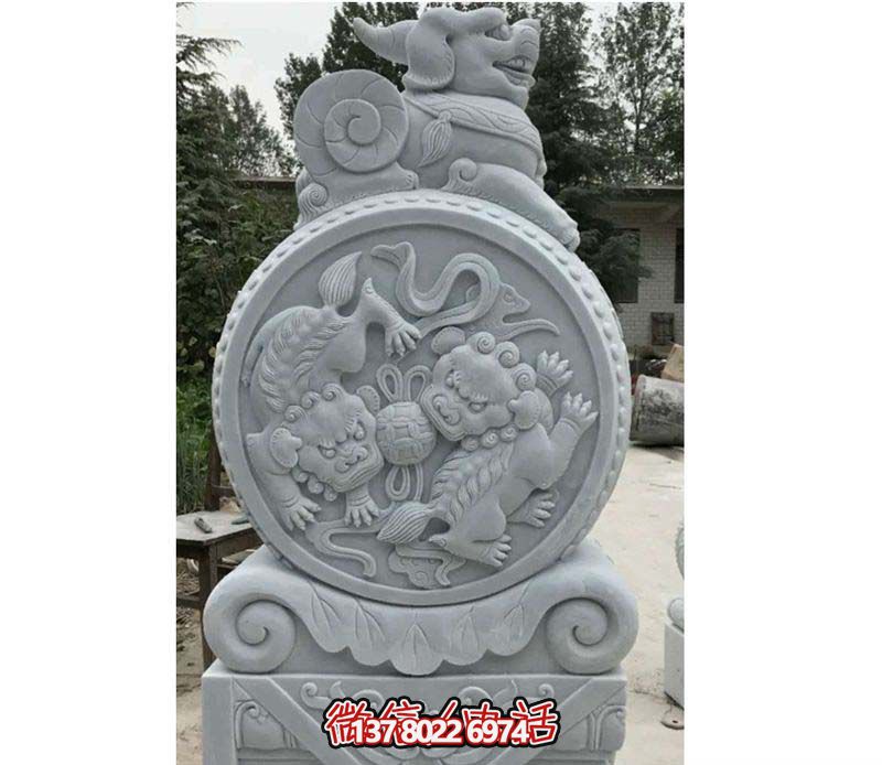 精美大理石抱鼓石雕塑,點(diǎn)綴園林景觀 精美大理石抱鼓石雕塑,點(diǎn)綴園林景觀