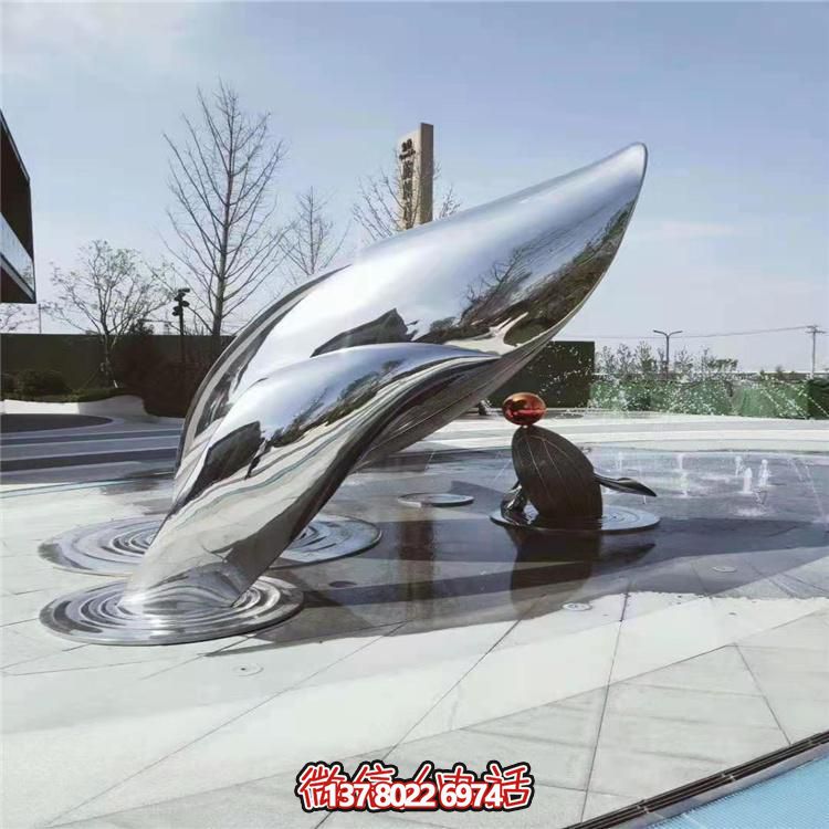 現代不銹鋼大型創意景觀雕塑，美化城市廣場