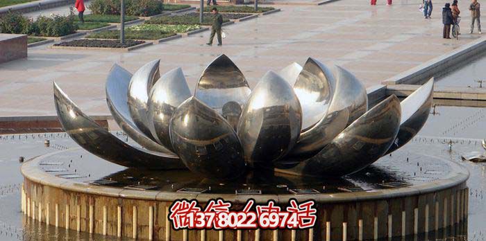 室外不銹鋼噴泉雕塑，讓廣場與公園更加美麗