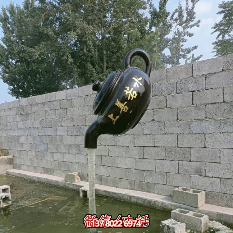 玻璃鋼懸空流水擺件，室外裝飾藝術精品
