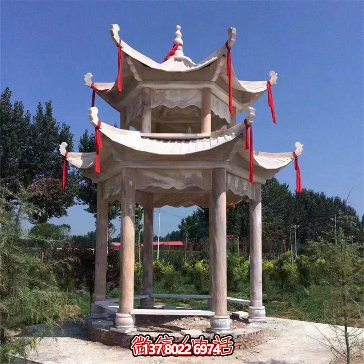 古典式園林雕塑，打造涼亭小區(qū)尊貴裝點(diǎn)