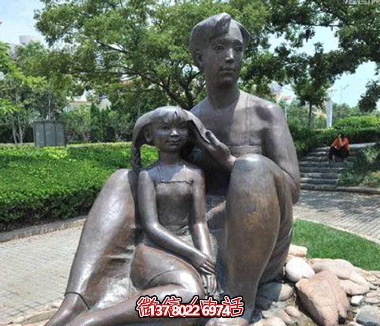 母女情深銅雕塑，傳承傳統(tǒng)文化