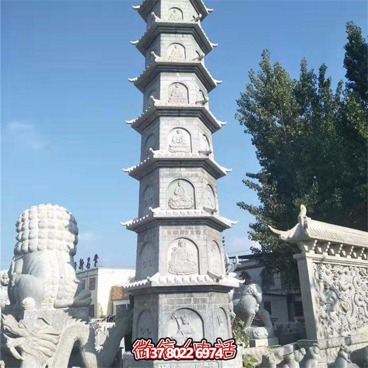 古典佛教雕塑藝術——精美青石舍利塔、石塔寺、佛塔