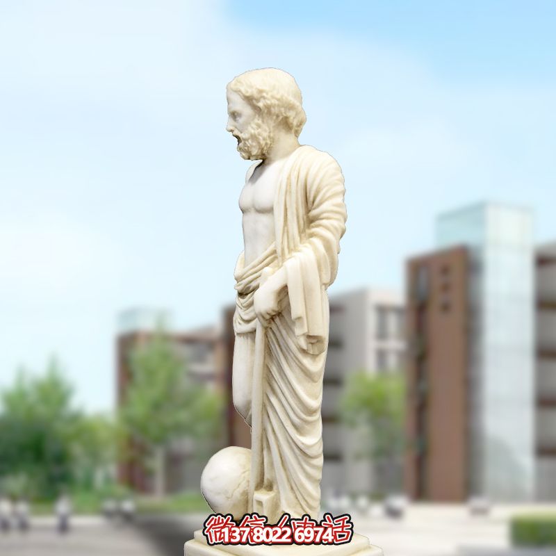 校園漢白玉石雕名人著名物理學(xué)家阿基米德雕塑 校園漢白玉石雕名人著名物理學(xué)家阿基米德雕塑