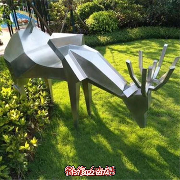 抽象園林景觀(guān)戶(hù)外抽象幾何小鹿