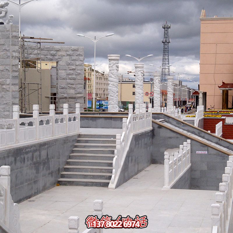 公園廣場(chǎng)漢白玉欄桿扶手 公園廣場(chǎng)漢白玉欄桿扶手