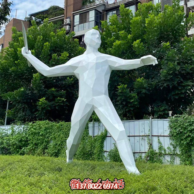 擲標槍，玻璃鋼抽象運動人物