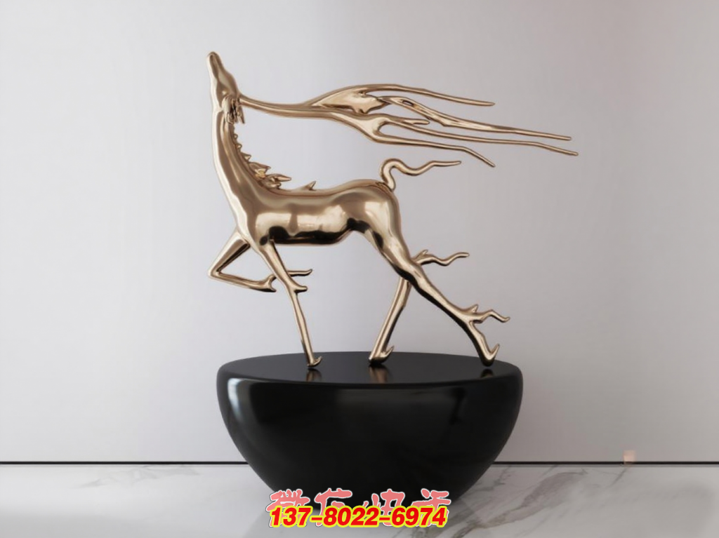 流光之鹿 —— 鏡面不銹鋼景觀藝術雕塑 流光之鹿 —— 鏡面不銹鋼景觀藝術雕塑