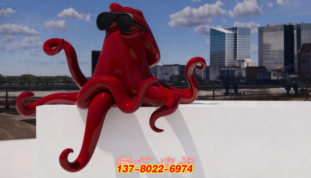 城市潮趣:不銹鋼紅章魚的景觀時尚秀 城市潮趣:不銹鋼紅章魚的景觀時尚秀