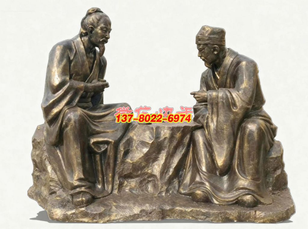 銅雕?傳統文人品茗雅聚景觀雕塑 銅雕?傳統文人品茗雅聚景觀雕塑