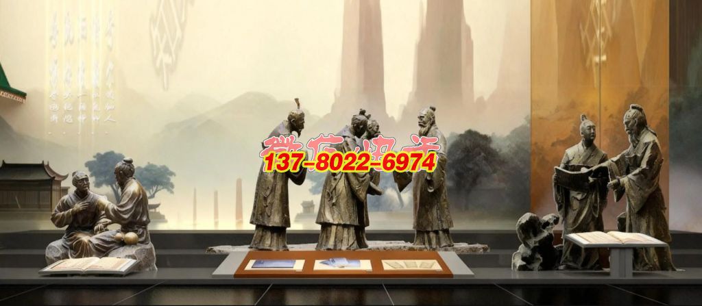 銅雕?傳統文人雅集交流人物景觀雕塑組 銅雕?傳統文人雅集交流人物景觀雕塑組
