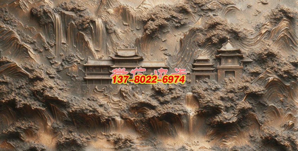 銅鑄山水間?古建幽居景觀浮雕 銅鑄山水間?古建幽居景觀浮雕