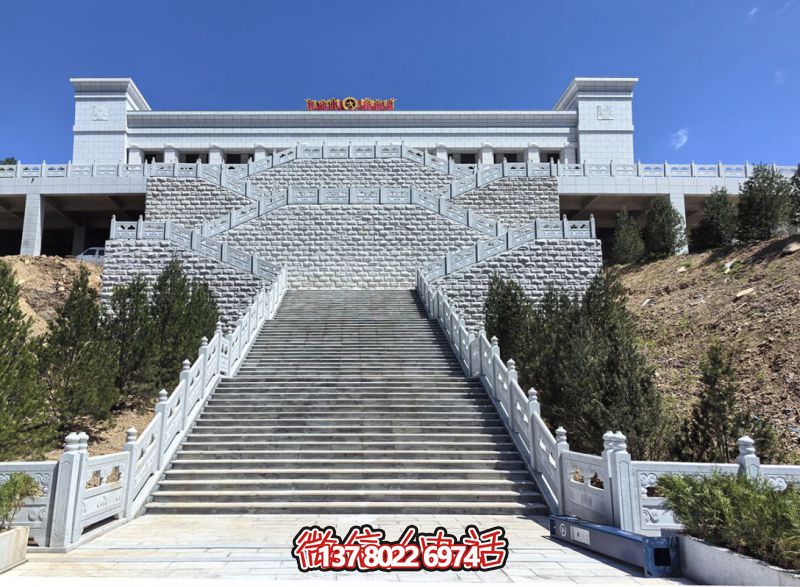 花崗巖露臺石雕步梯、欄桿欄板